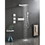 Wall Mounted Waterfall Rain Shower System with 3 Body Sprays & Handheld Shower W92869399