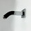 Square Shower Arm with Flange, 1/2 NPT Tapered Threads, Rain Shower Head Arm, Wall Mount Shower Extension Arm W928P197802