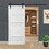 CRAZY ELF 24" x 80" Five Grid Primed Standard Door Slab, DIY Unfinished Solid Wood Paneled Door, Interior Single Door Slab, Pre-Drilled Ready to assemble W936104299