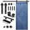 CRAZY ELF 6.6FT Heavy Duty Sturdy Sliding Barn Door Hardware Kit, Include Bottom Adjustable Roller and Pull Handle, Smoothly and Quietly, Easy to Install, Fit 24"-36" Wide Door Panel. W936131381