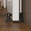 CRAZY ELF 24" x 80" Five Panel Real Primed Door Slab + 6.6FT Barn Door Sliding Hardware + Adjustable Floor Guider + Pull Handle, DIY Unfinished Paneled Door, Interior Barn Door, Moisture-proof