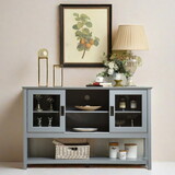 Sideboard Buffet Table with Doors,Grey W965P147787