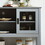 Sideboard Buffet Table with Doors,Grey W965P147787