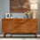 JaydenMax Modern Wood TV Stand, Entertainment Center for TVs up to 65", Sideboard Buffet Cabinet Credenza, Slatted Media Console for Living Room, Wooden Furniture for Living Room & Bedroom