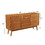 JaydenMax Modern Wood TV Stand, Entertainment Center for TVs up to 65", Sideboard Buffet Cabinet Credenza, Slatted Media Console for Living Room, Wooden Furniture for Living Room & Bedroom