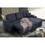 Right-facing sectional sofa with footrest, convertible corner sofa with armrest storage, living room and apartment sectional sofa, right chaise longue and dark grey W975S00006
