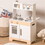 2-IN-1 DIY Wooden Kitchen Playset for Birthday Party and Christmas, Great Gift for Kids 3+ W979128145