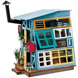 DIY Miniature Dollhouse Kit - 1/24 wooden Hut with LED Gifts for Boys Girls Women Friends (10 PCS an order)