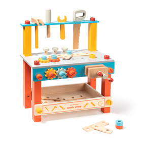 Wooden Tool Workbench Toy for Kids, Great Gifts for Toddlers, Christmas and Birthday Party (8 pcs and Order) W97957477