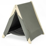 Pet Tent, Cat Tent for Indoor Cats, Wooden Cat House for Small Pets, Gray Green