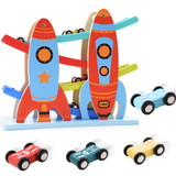 Toy Car Ramp Toddler Race Track Toy with 4 Cars Ramp Racer, Toy Kids Toy Vehicle Playsets