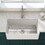 30 inch Fireclay Farmhouse Kitchen Sink White Single Bowl Apron Front Kitchen Sink, Bottom Grid and Kitchen Sink Drain Included W995115813