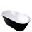 W995122362 Matte Black+Acrylic+Oval+Bathroom+Freestanding Tubs