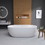 W99567091 Matte White+Acrylic+Oval+Bathroom+Freestanding Tubs