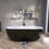 W99567093 Black+Acrylic+Oval+Bathroom+Freestanding Tubs