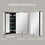 20" x 30" Black Medicine Cabinets with Mirror Recessed or Surface Wall-Mounted Aluminum Alloy Vanity Mirror with Storage