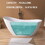 65" Acrylic Free Standing Tub - Classic Oval Shape Soaking Tub, Adjustable Freestanding Bathtub with Integrated Slotted Overflow and Chrome Pop-up Drain Anti-clogging Gloss White W995P186115