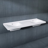 60 inch Vanity Top Bathroom Sink fit to 60