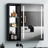 30X30 inch Bathroom Medicine Cabinets Surface Mounted Cabinets with Lighted Mirror, Small Cabinet No Door W995S00002
