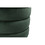 18.5" Tall Stainless Steel Upholstered Ottoman in Green W99759362