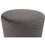 18.5" Tall Stainless Steel Upholstered Ottoman in Gray W99759363