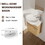 Soft Close Doors Bathroom Vanity with Sink,16 inch for Small Bathroom W999125018