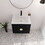 24 inch Wall-Mounted Bathroom Vanity with Sink, for Small Bathroom (KD-Packing) W999135120