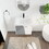 24 inch Wall-Mounted Bathroom Vanity with Sink, for Small Bathroom (KD-Packing) W999137148