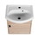 Small Size 18 inch Bathroom Vanity with Ceramic Sink,Wall Mounting Design(KD-PACKING)-G-BVB02318PLO W99959248