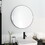 24" Large Round Black Circular Mirror W99973170