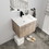 24 inch Wall Mounted Bathroom Vanity(KD-Packing)-BVC04724WEO W99982008