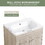 24 inch Freestanding Bathroom Vanity(KD-Packing)-BVC04824WEO W99982016