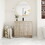W99982018 White Oak+Plywood+2+Bathroom+Freestanding