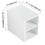 12 inch Small Wall Mounted Storage Shelves, Suitable for Small Bathroom, Glossy White W999P179595
