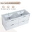 48 inch Bathroom Vanity with Dual Sink, Resin Sink, 4 Soft Close Drawers, 48x18 W999P192264