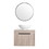 24 " Modern Design Float Bathroom Vanity with Ceramic Basin Set, Wall Mounted White Oak Vanity with Soft Close Door,KD-Packing,KD-Packing,2 Pieces Parcel(TOP-BAB321MOWH) W999S00015