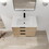 30 inch Wall Mounting Bathroomg Vanity with Sink, Soft Close Drawer and Side Shelf-G-BVB01430IMO-GRB3020MOWH W999S00086