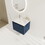 24" Floating Bathroom Vanity with Drop-Shaped Resin Sink(BVB05824NBL-GRBSD24) W999S00092