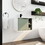 24" Floating Wall-Mounted Bathroom Vanity with Ceramics Sink & Soft-Close Cabinet Door W999S00122