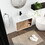 30" Floating Wall-Mounted Bathroom Vanity with Ceramics Sink & Soft-Close Cabinet Door W999S00123