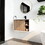 30" Floating Wall-Mounted Bathroom Vanity with Ceramics Sink & Soft-Close Cabinet Door W999S00123