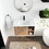 30" Floating Wall-Mounted Bathroom Vanity with Ceramics Sink & Soft-Close Cabinet Door W999S00123