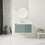 W999S00127 Mint Green+Plywood+Bathroom+Wall Mounted+Modern