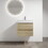 W999S00196 Light Oak+Plywood+2+Bathroom+Wall Mounted