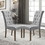 Orisfur. Aristocratic Style Dining Chair Noble and Elegant Solid Wood Tufted Dining Chair Dining Room Set (Set of 2) WF034953EAA