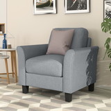 Living Room Furniture Armrest Single Sofa (Gray) WF191002AAE