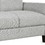 3-Seat Sofa Living Room Linen Fabric Sofa (Light Gray) WF191004AAN