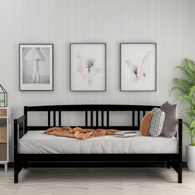 Solid Wood Daybed, Multifunctional, Twin Size, Espresso WF191899AAP
