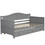 Twin Wooden Daybed with Trundle Bed, Sofa Bed for Bedroom Living Room, Gray WF192861AAE