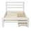 Wood platform bed with two drawers, twin (white) WF192971AAK